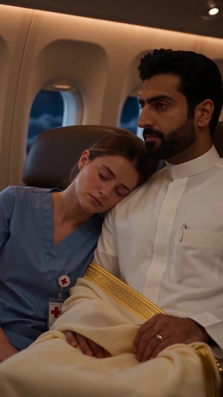 Exhausted Nurse Saves Child, Only to Be Humiliated on a Plane – Until a Sheikh Intervenes!