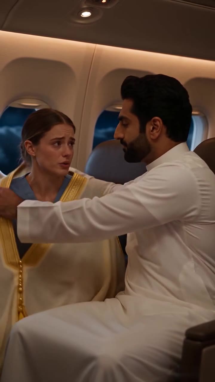 Exhausted Nurse Saves Child, Only to Be Humiliated on a Plane – Until a Sheikh Intervenes!