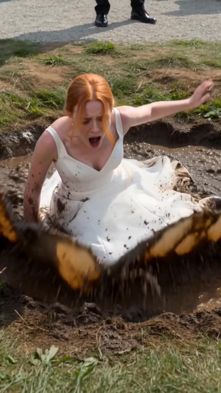 Father Shoves His Son's Bride Into The Mud After She Insults A Homeless Woman