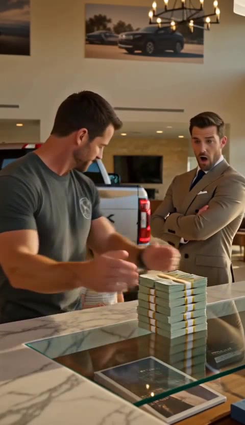 He Laughed at the Firefighter Dad in the Showroom—Then the Cash Hit the Counter