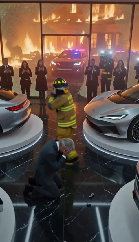 Firefighter Rescues Son From Mansion Fire, Confronts Arrogant Father