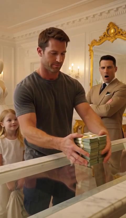 Firefighter’s Cash Stuns Snobby Bridal Clerk, Then the Manager Steps In