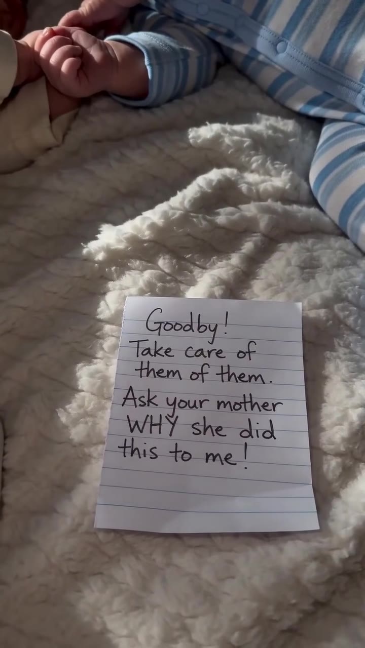 I Found My Newborn Twins Abandoned With a Note Blaming My Mother