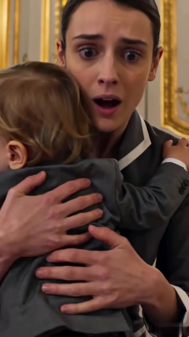 Le garçon d'honneur court vers la servante en criant « maman » devant les invités.