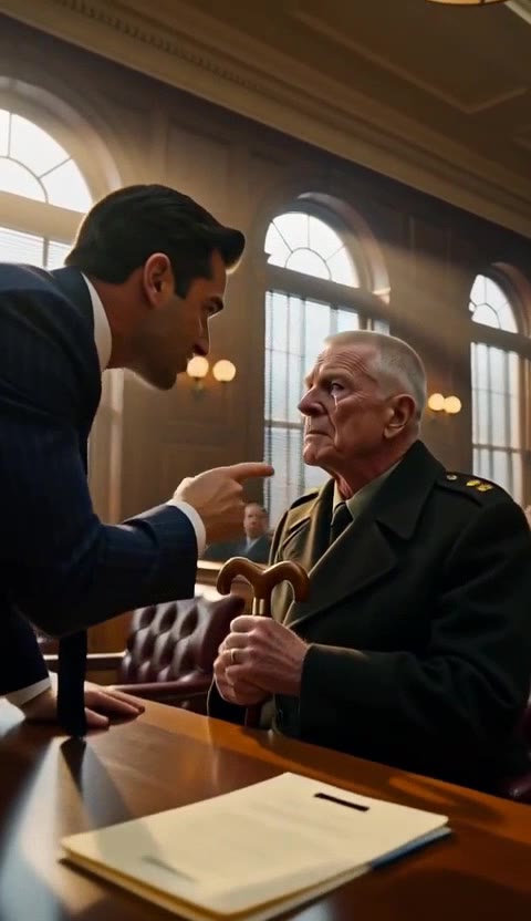 Grandson Tries To Commit Hero War Veteran To Asylum, Billionaire Rushes In To Save Him!