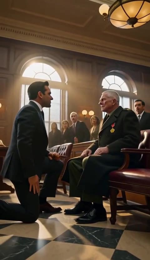 Grandson Tries To Commit Hero War Veteran To Asylum, Billionaire Rushes In To Save Him!