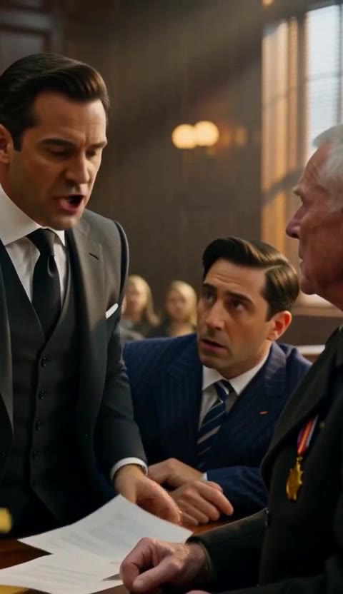 Grandson Tries To Commit Hero War Veteran To Asylum, Billionaire Rushes In To Save Him!