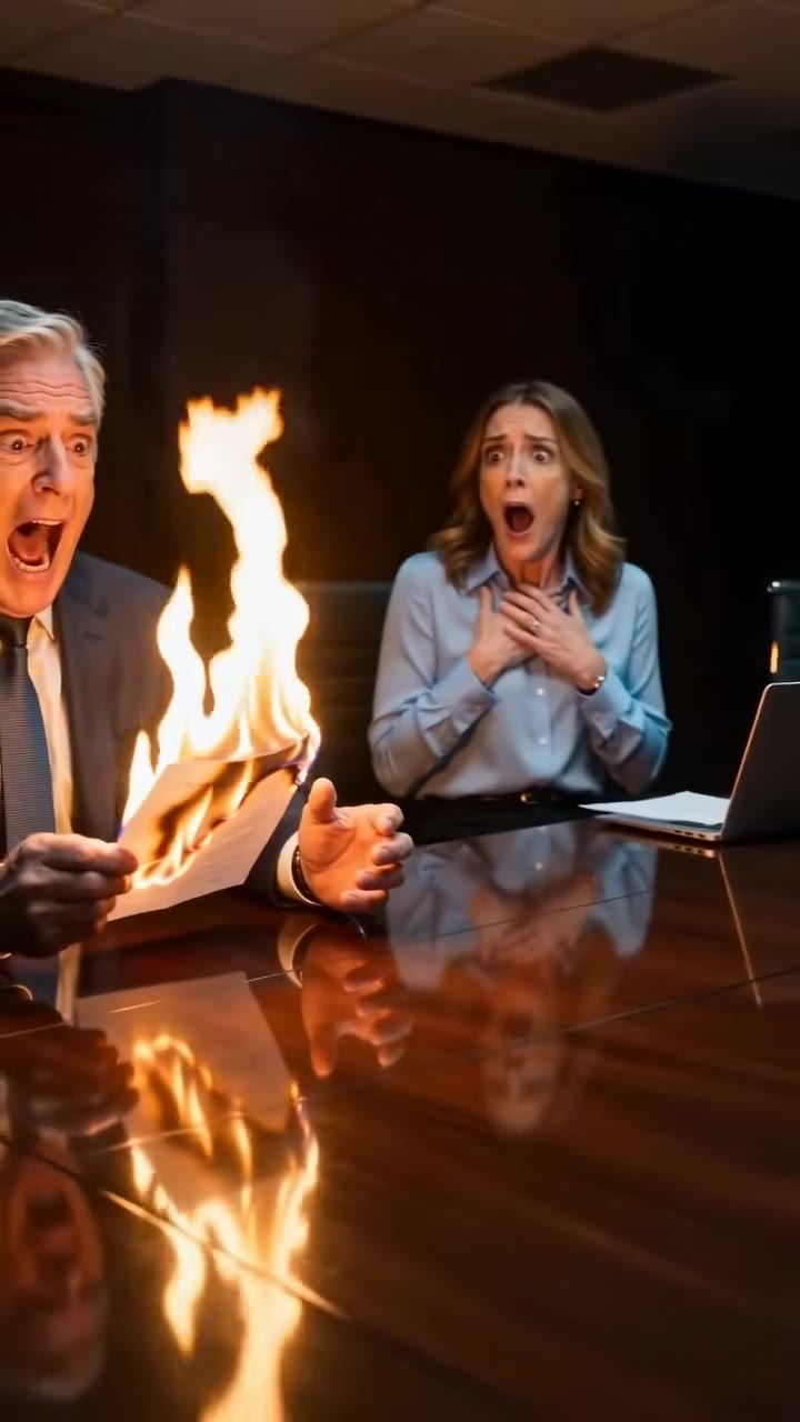 He Burned the Boardroom Evidence to Ruin Me, But My Secret Ally Saved Everything