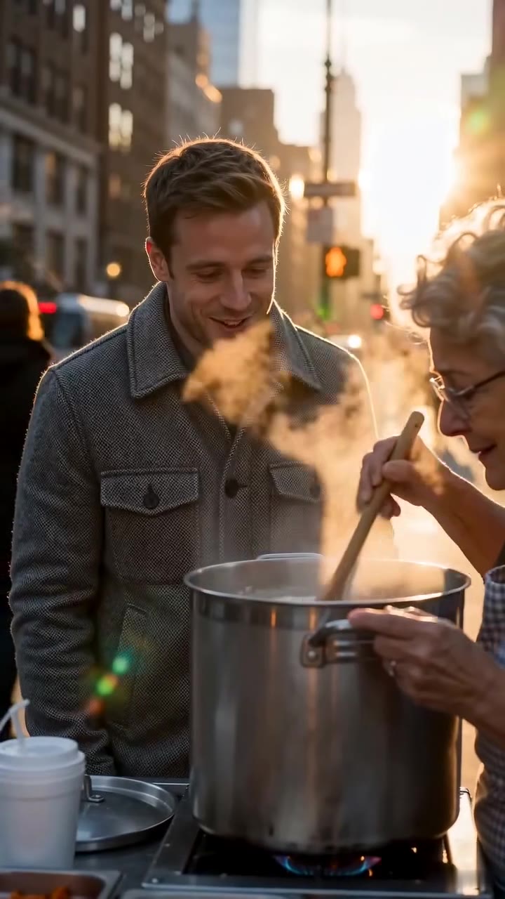He Found His Long-Lost Mother Running a Food Cart on a Bustling City Street