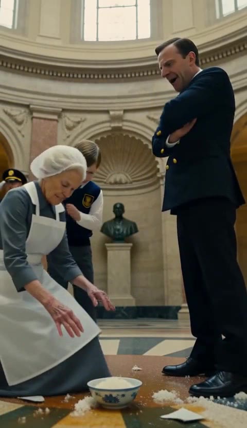 He Made Grandma Kneel in the Cafeteria — Then the Ceo Walked In and Called Her 'Mom'