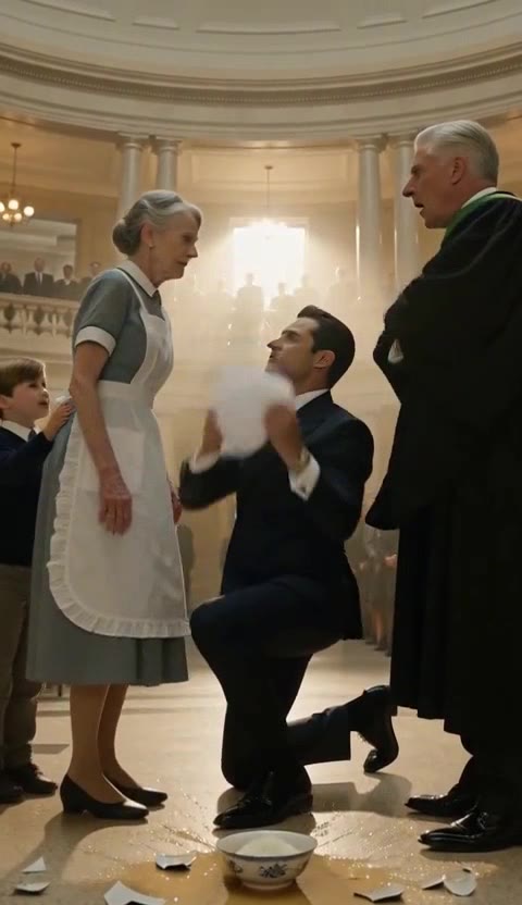 He Made My Grandma Kneel for Spilled Soup — Then My Father Walked In