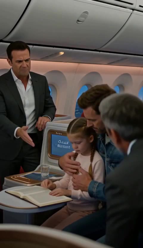 He Mocked a Blind Girl in First Class—Then the Billionaire Owner Rose from His Seat