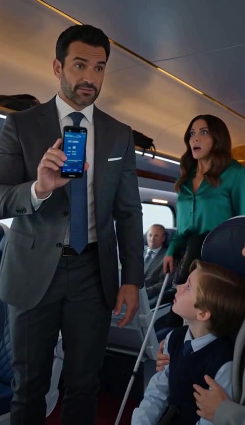 Heiress Mocked a Blind Boy on a Train – Then the Billionaire Owner Rose to His Feet