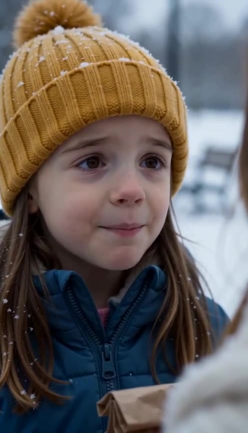 A Homeless Woman Shivering in the Snow Receives a Life-Changing Request From a Child