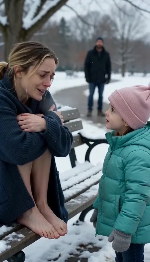 A Homeless Woman on a Snowy Bench Receives a Shocking Proposal From a Child