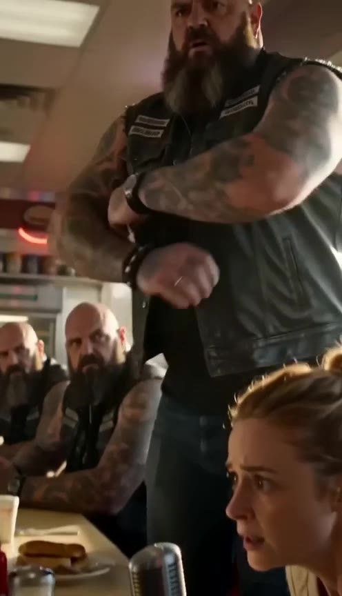 How a Group of Rough Bikers Saved a Terrified Mother from Her Ruthless Husband