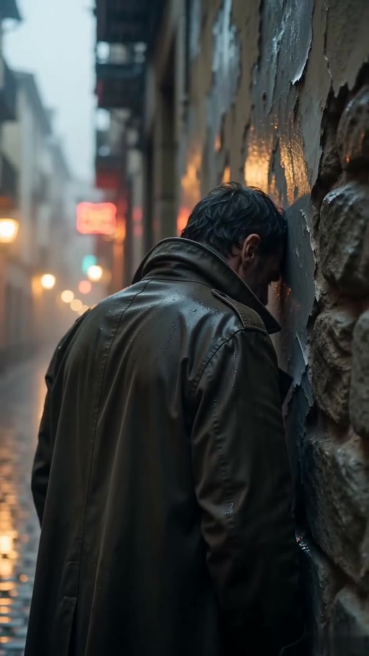 Huía sin rumbo bajo la lluvia hasta que un motero detuvo mi camino