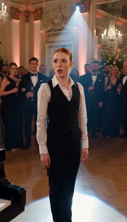 A Humiliated Server Spun with a Champagne Tray, but Her Next Move Ruined a Gala