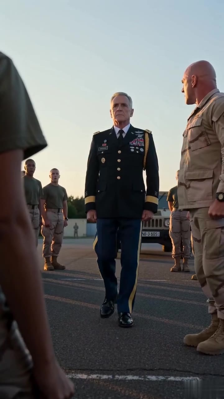 Humiliée par son instructeur, cette recrue voit le plus grand général s'incliner devant elle