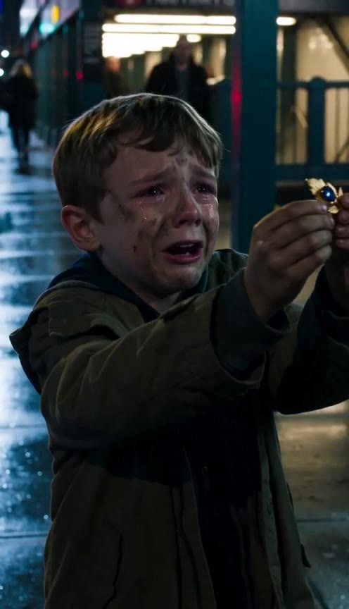A Hurrying Woman Freezes When A Homeless Boy Shows Her A Familiar Gold Pin