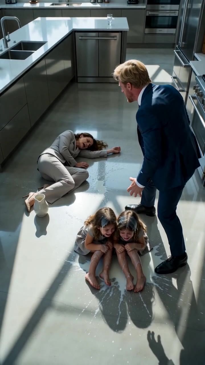 He Punished His Wife For Pouring Milk On Their Daughters, Then Learned The Truth