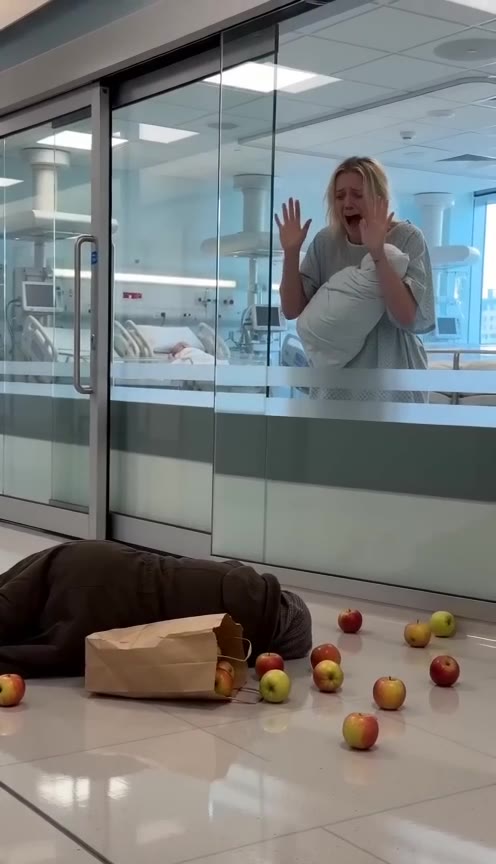 A Wealthy Husband Kicks a Poor Elderly Woman, Unaware His Wife Saw Everything