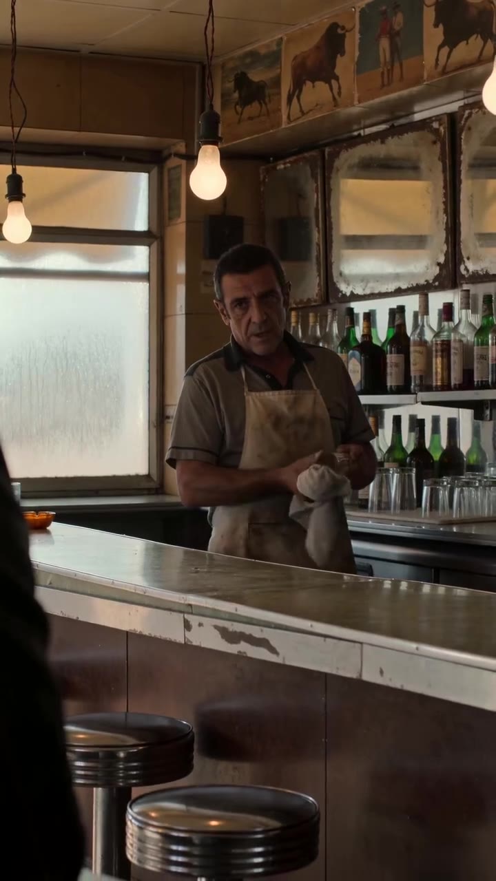 Un inspector de incógnito salva a una joven arrinconada en una cafetería