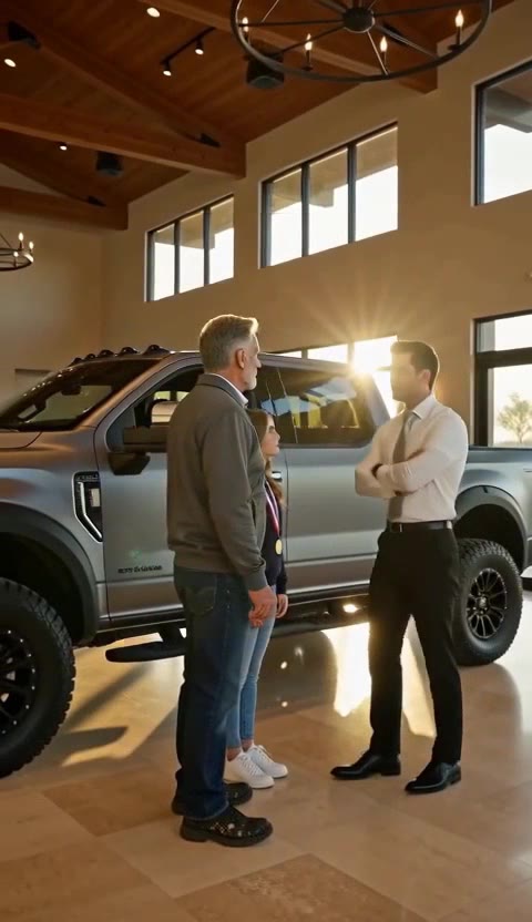 The Janitor Bought the Dealership's Priciest Truck — Then His Card Revealed Who He Really Was