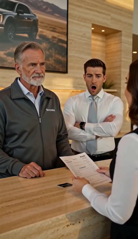 The Janitor Bought the Dealership's Priciest Truck — Then His Card Revealed Who He Really Was