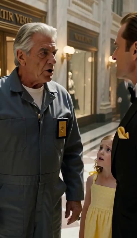 The Janitor Who Made the Snobbish Manager Kneel — His Granddaughter Revealed the Truth