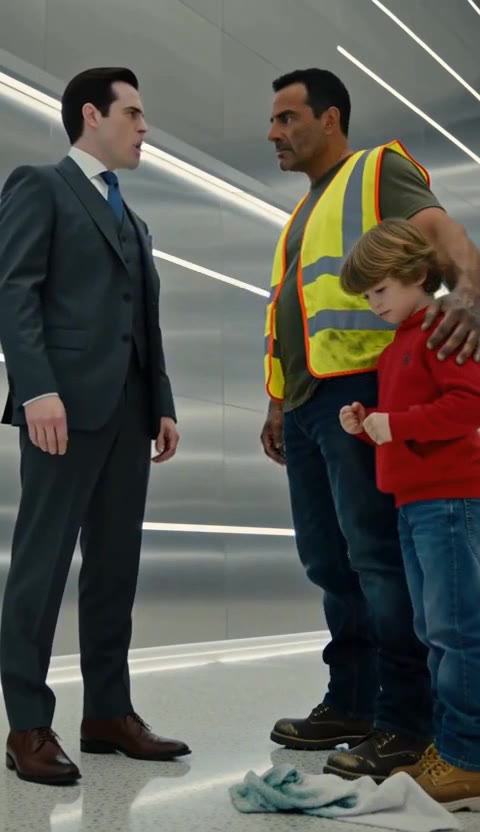 The Janitor Who Owned the Building — His Son's Tiny Voice Shattered the CEO's Arrogance
