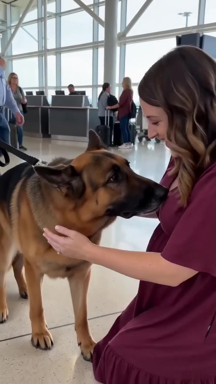 I Hugged a K9 Dog at the Airport, and His Handler Froze at the Reaction