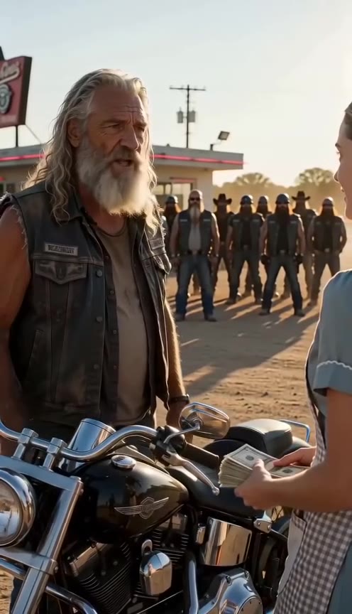 A Kind Waitress Fed A Lonely Biker, Unlocking A Secret That Saved Her Diner