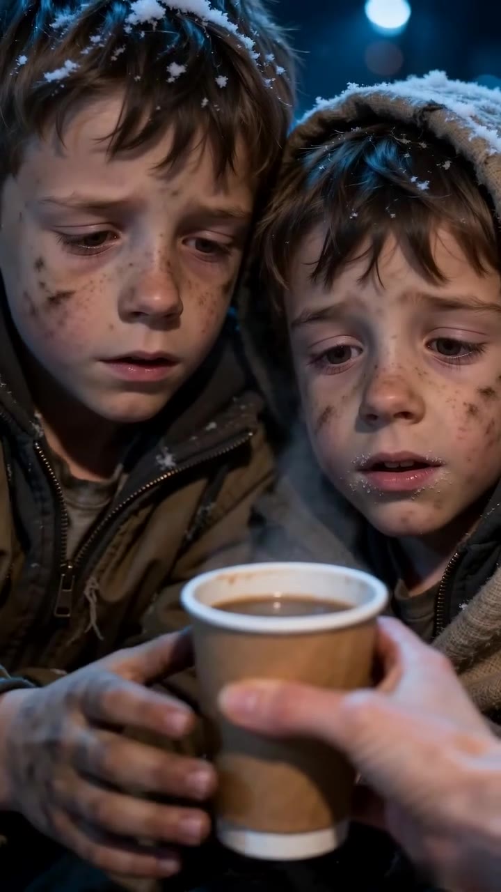A Kind Waitress Fed Two Freezing Orphans, Unlocking a Secret That Changed Their Lives Forever