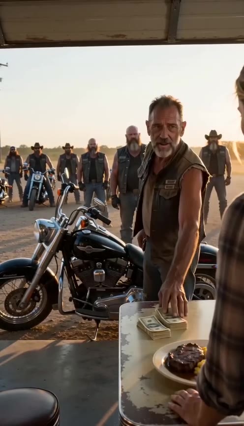 A Kind Waitress Fed A Gruff Biker, Unaware Of Who He Truly Was