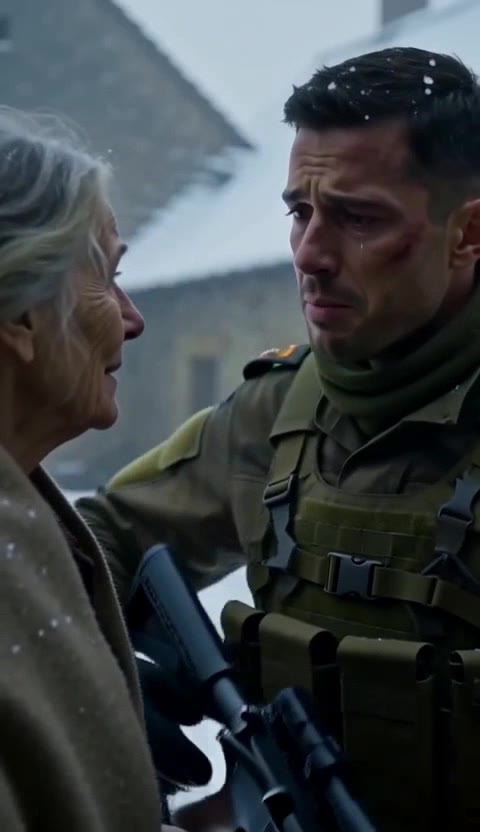Le capitaine Adrian Morel retrouve sa mère dans les ruines de leur maison