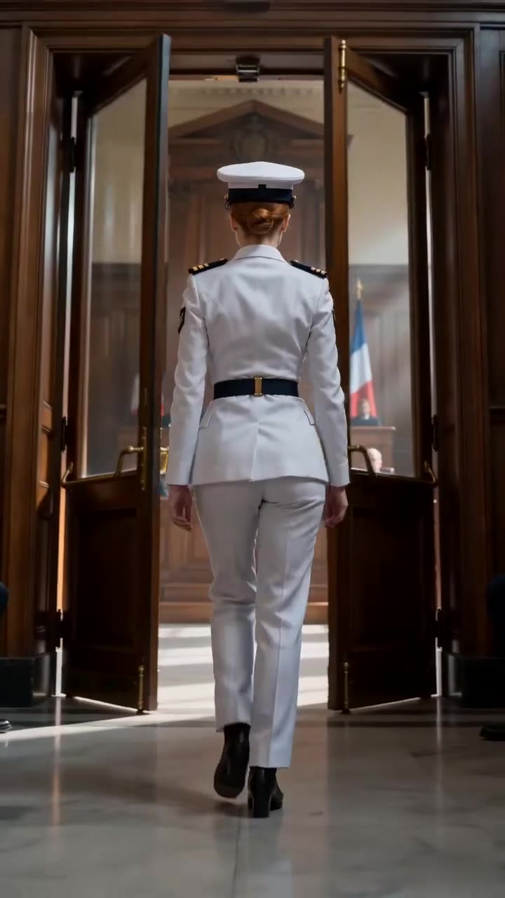 Une officiere de marine accusée à tort fait éclater la vérité au tribunal