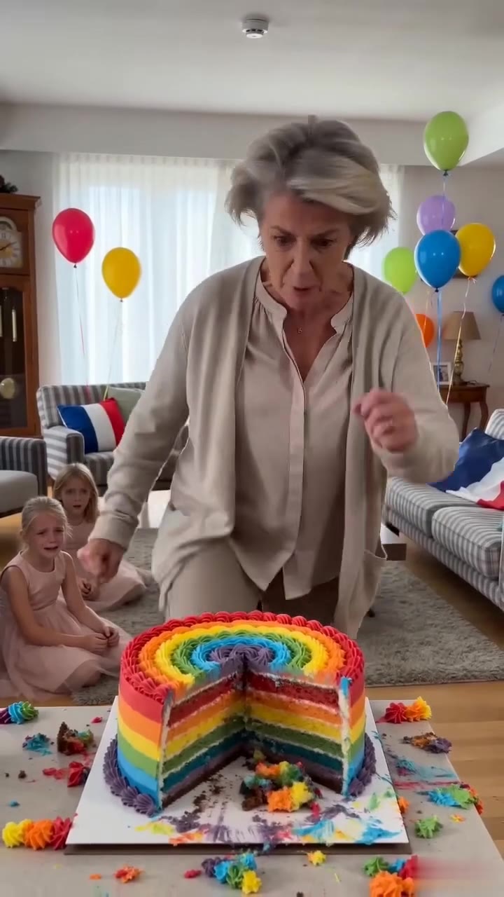 Le gâteau d'anniversaire détruit cachait un secret de famille vieux de vingt ans