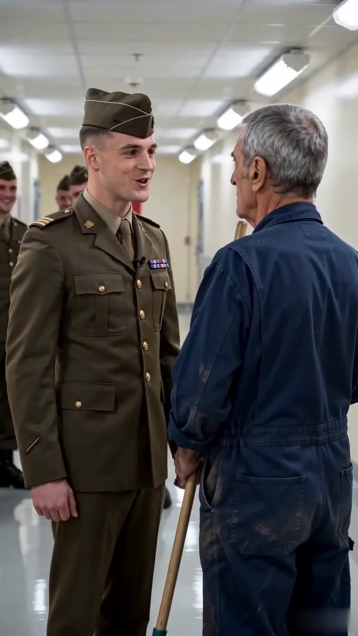 Le lieutenant humilie un simple balayeur, sans savoir qu'il s'adresse à son supérieur