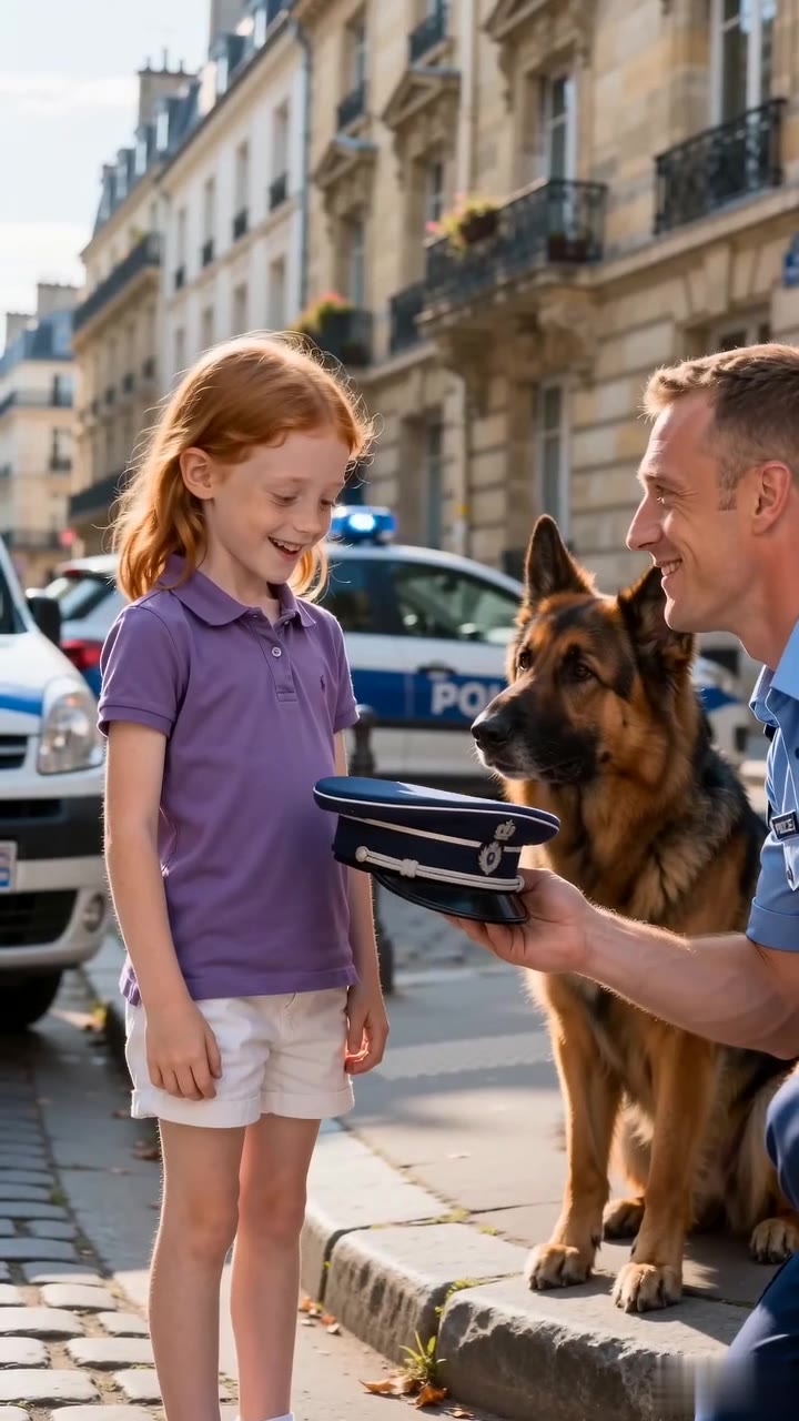 Le policier a offert sa casquette à ma fille, révélant un lourd secret.