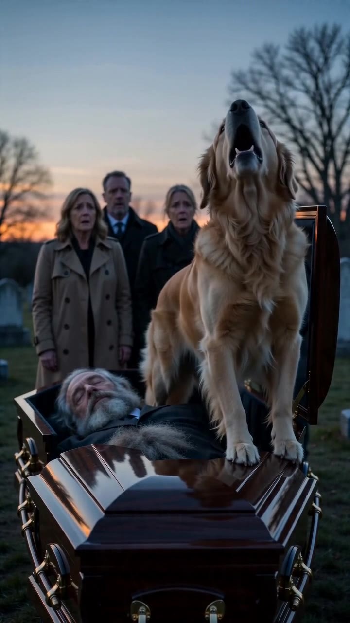 The Loyal Dog Who Refused to Let His Master’s Casket Close Reveals a Dark Secret