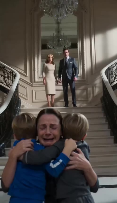 The Mansion Maid Knelt to Clean, but the Triplets Ran Down Crying Mommy