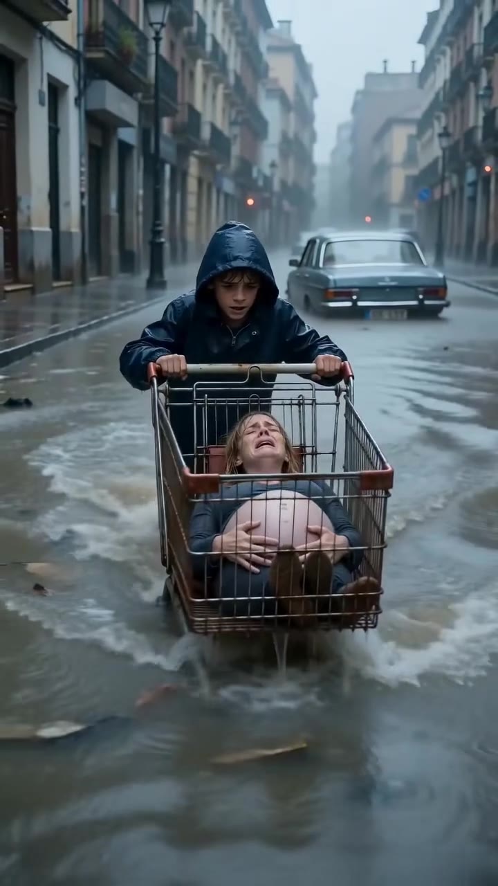 Mi hijo me salvó en un carro de la compra y un extraño nos rescató