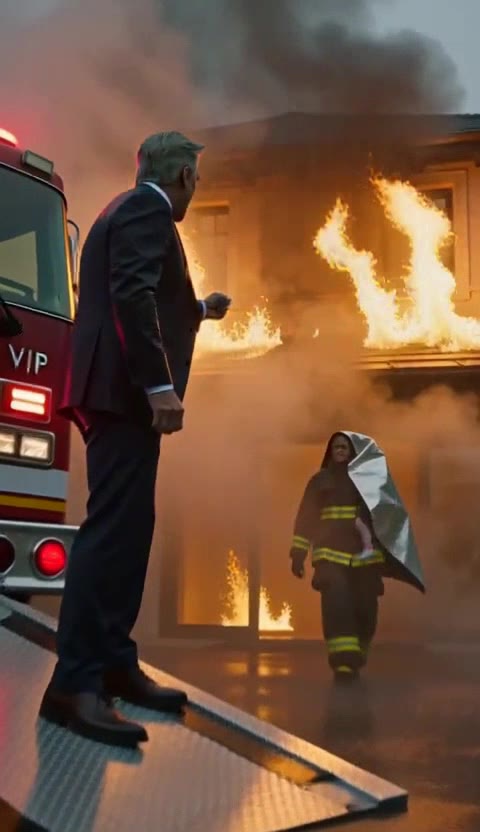 Millionaire Politician Demands Firefighters Leave His Driveway, Then Sees Who They Saved