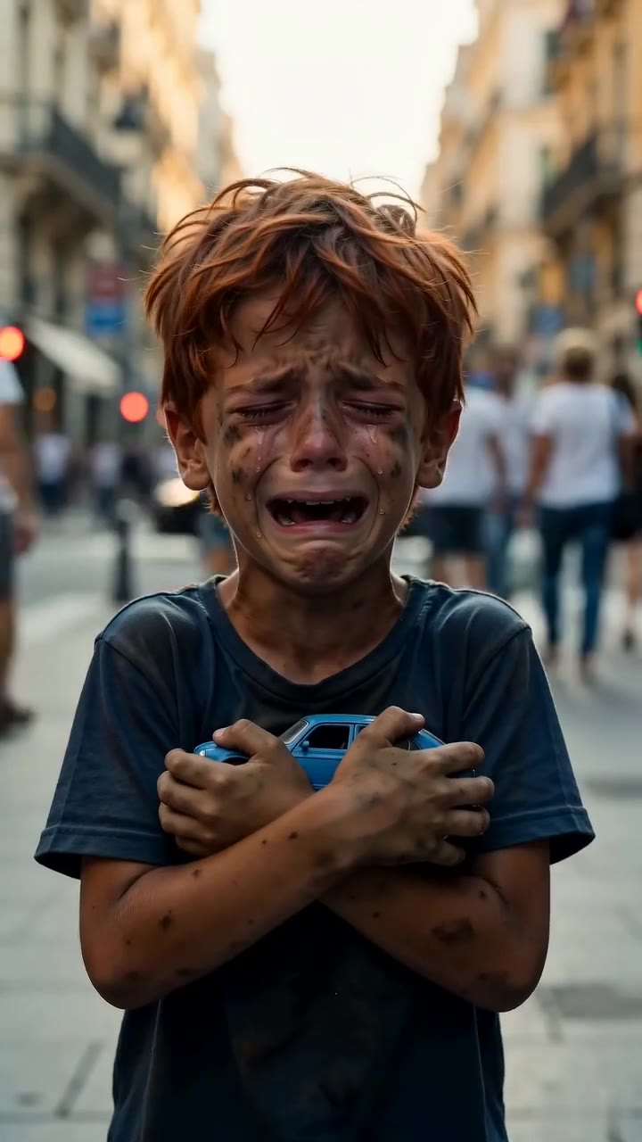 Un millonario ignora a un niño desesperado hasta que ve el juguete en su mano