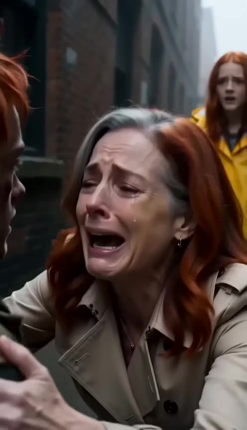 Mother Tries to Pull Daughter Away from Homeless Boy, then Screams in Recognition
