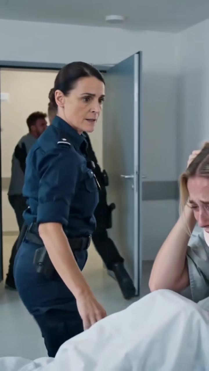 Als mein wütender Ehemann mein Krankenzimmer stürmte, verpasste ihm eine mutige Polizistin einen Tritt