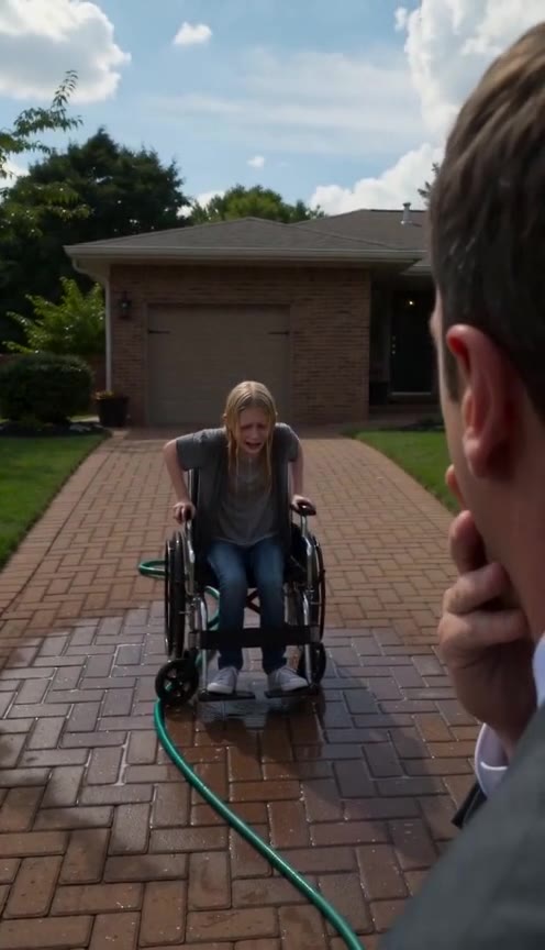 My Wife Was Washing My Disabled Daughter With a Hose, Then the Impossible Happened
