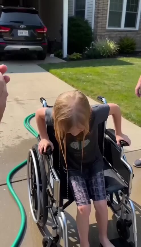 My Wife Was Spraying My Paralyzed Daughter With A Hose, Then A Miracle Happened