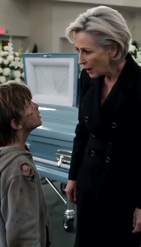 A Mysterious Boy Interrupts a Grieving Mother at Her Son's Funeral